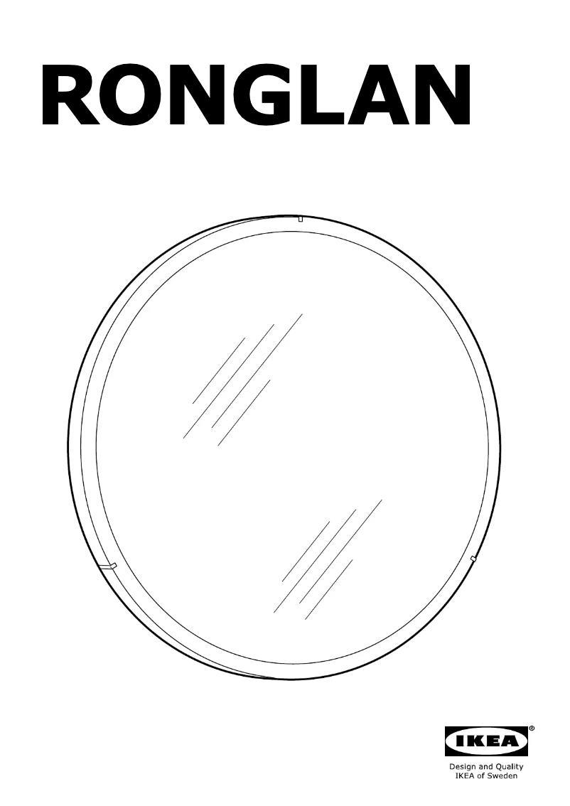 Image de la première page du manuel de l'appareil RONGLAN