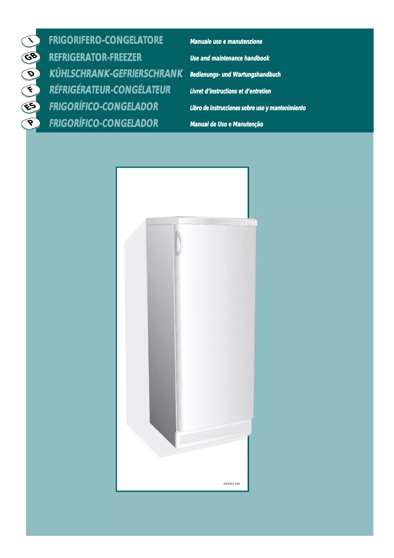 Page n°1 - Manuel utilisateur Ardo FR34SIL