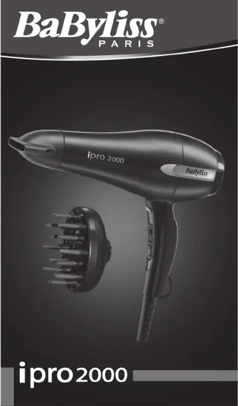 Page n°1 - Manuel utilisateur BaByliss 6632E