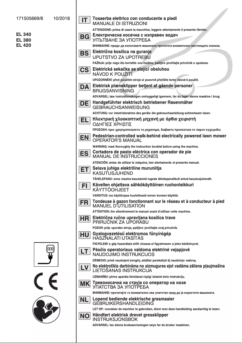 Página 1 del manual Manual de usuario Mountfield Princess 34