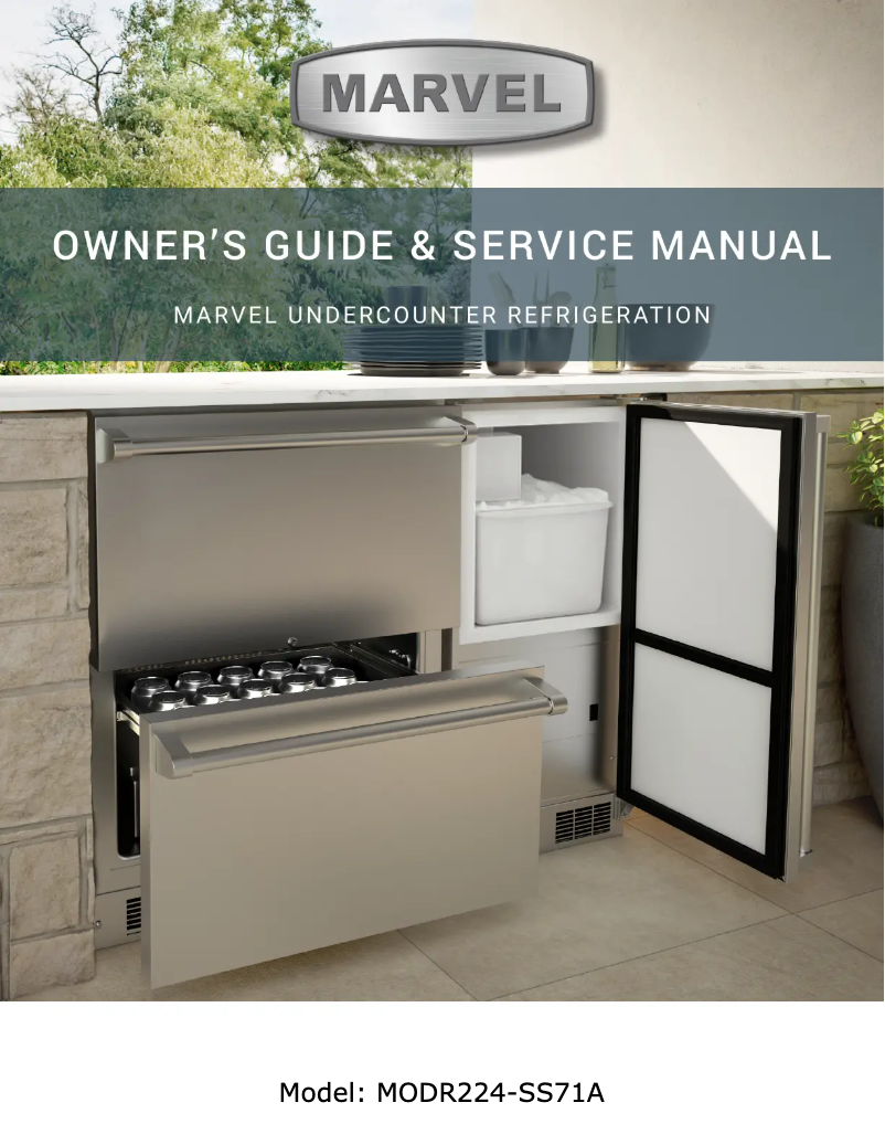 Image de la première page du manuel de l'appareil MODR224SS71A