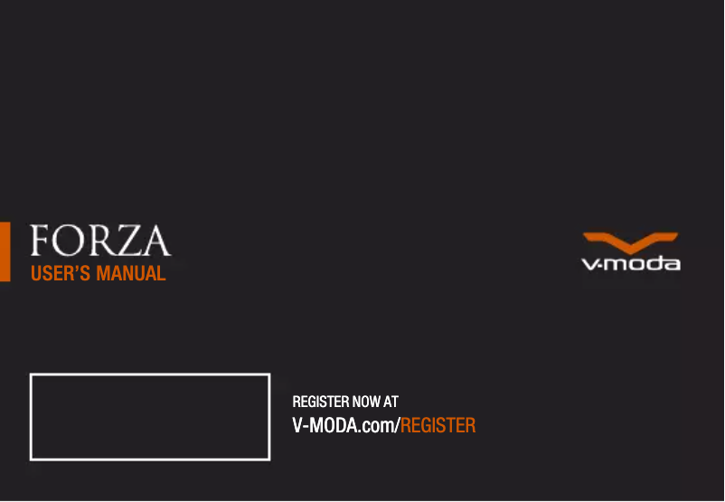 Página 1 del manual Manual de usuario V-Moda Forza