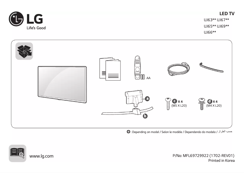 Página 1 del manual Manual de usuario LG 43UJ634V