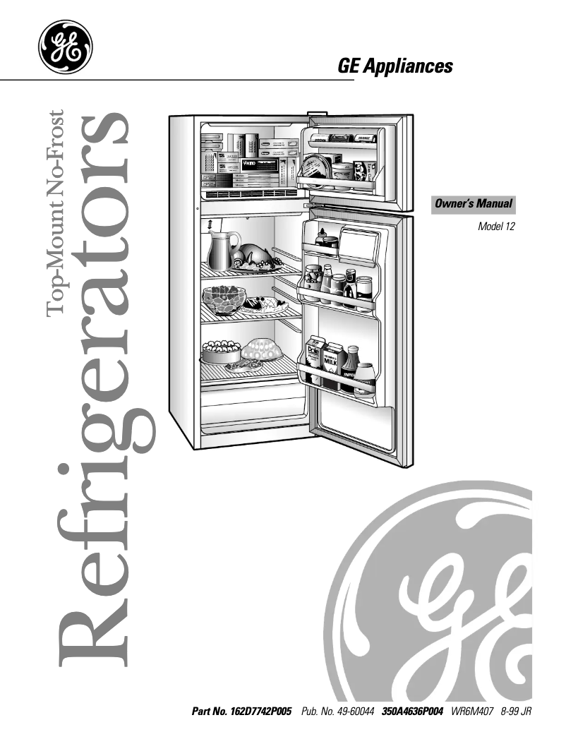 Page n°1 - Manuel d'utilisation et d'entretien GE TBX12SAXLWH