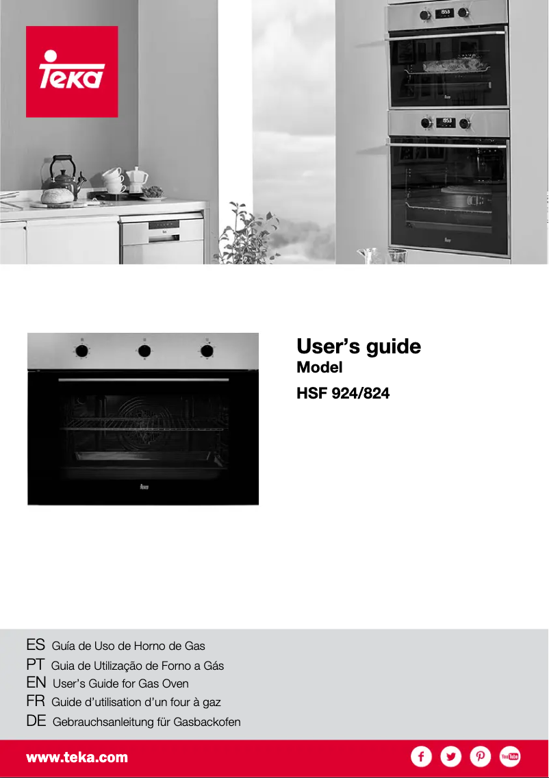 Page 1 de la notice Manuel utilisateur Teka HSF 924 G