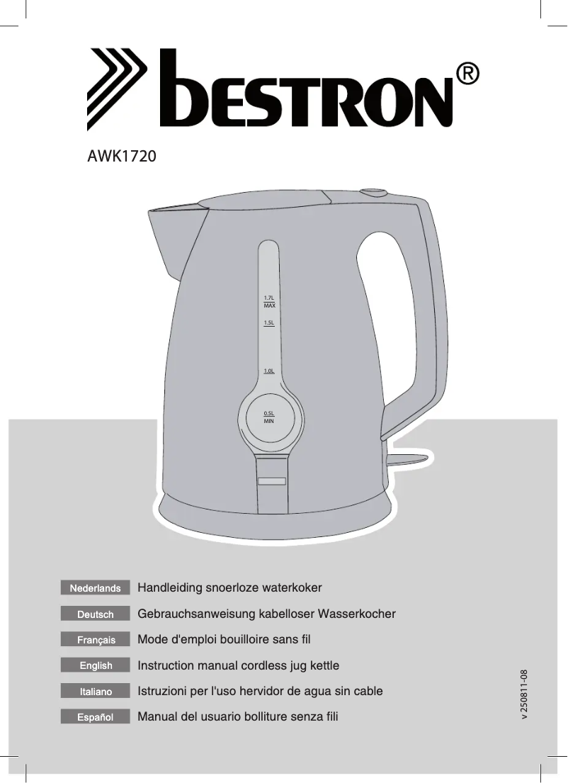 Image de la première page du manuel de l'appareil AWK1720