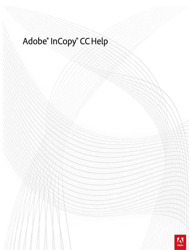 Image de la première page du manuel de l'appareil InCopy CC