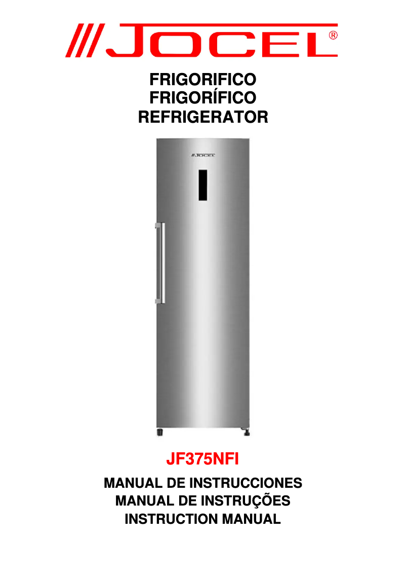 Image de la première page du manuel de l'appareil JF375NFI