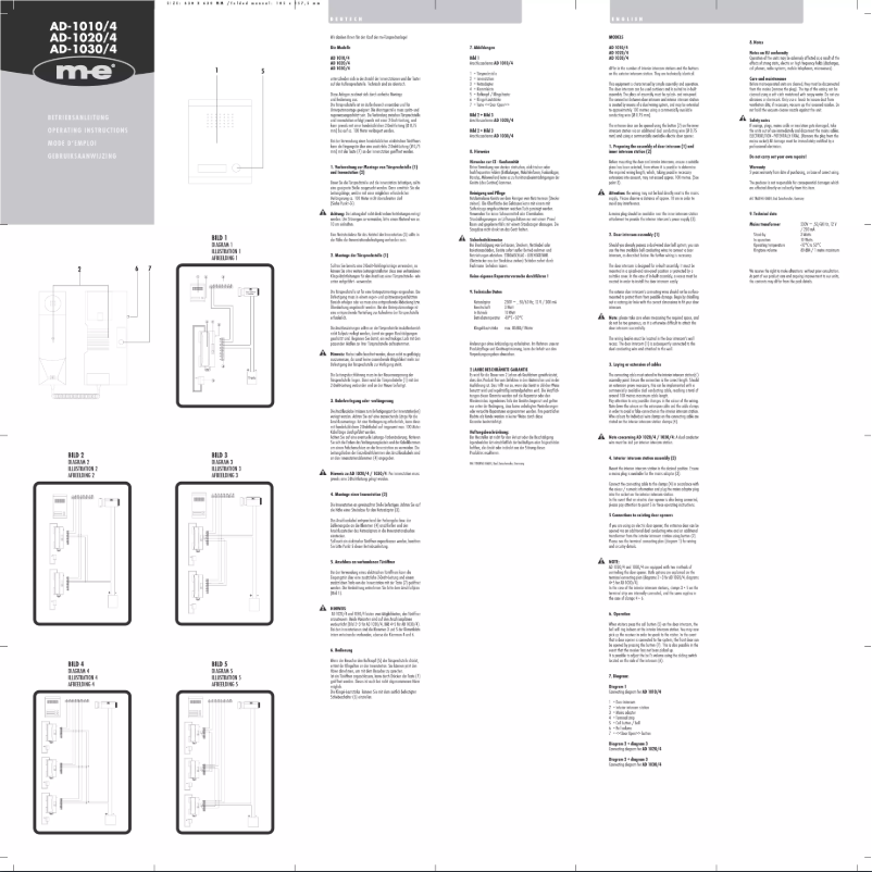 Página 1 del manual Manual de usuario m-e AD-1010/4