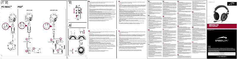 Page 1 de la notice Manuel utilisateur Speed-Link Medusa NX SL-4476