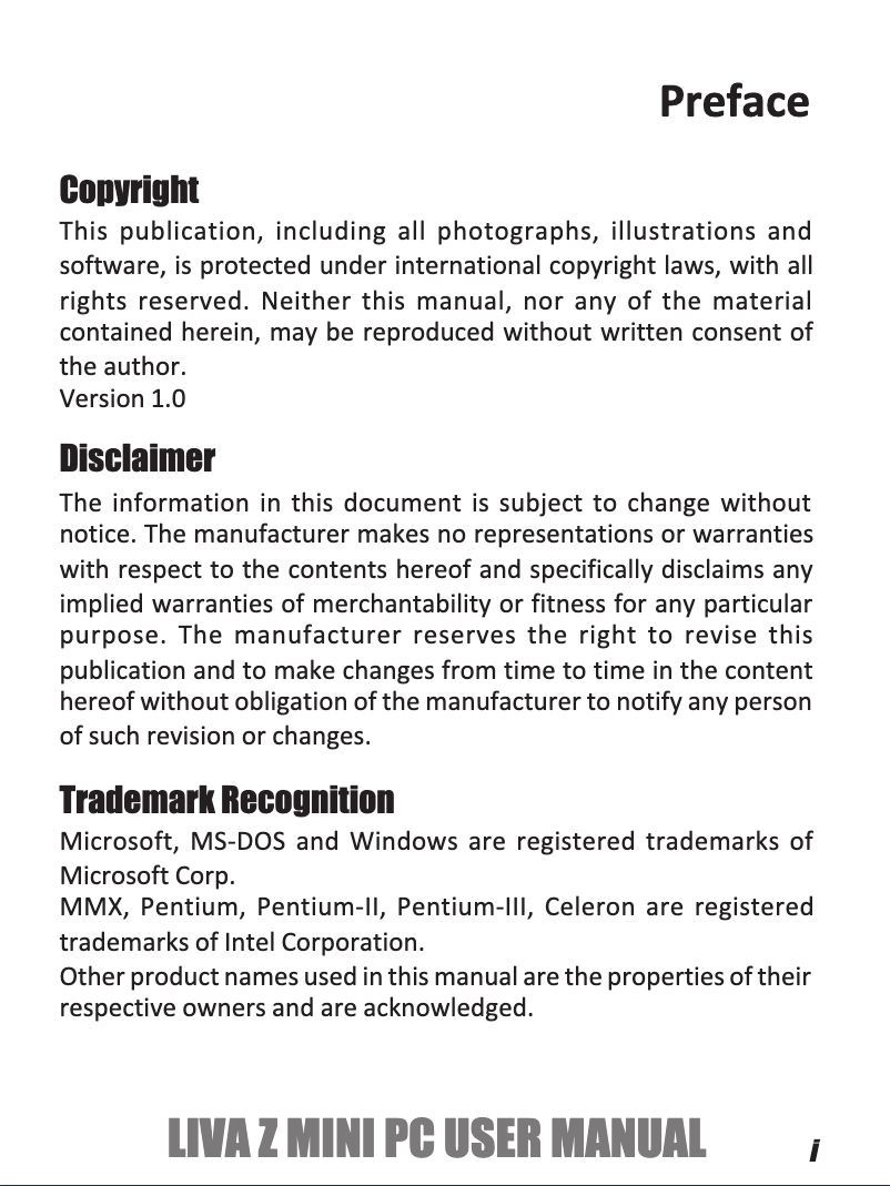 Page 1 de la notice Manuel utilisateur ECS LIVA Z