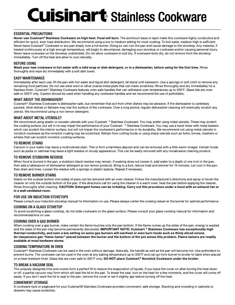 Page 1 de la notice Manuel utilisateur Cuisinart FCT66-22