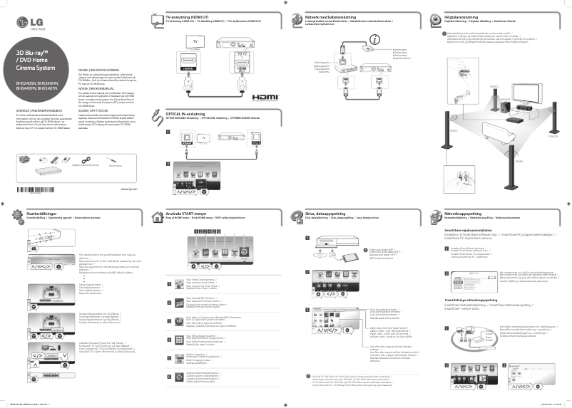 Page 1 de la notice Manuel utilisateur LG BH6440PN