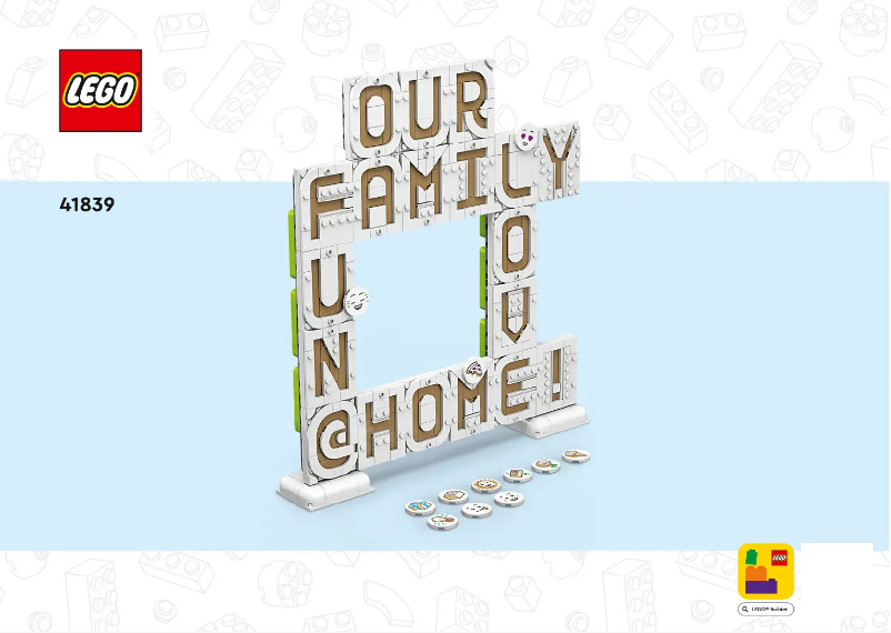 Page n°1 - Manuel utilisateur Lego Other 41839