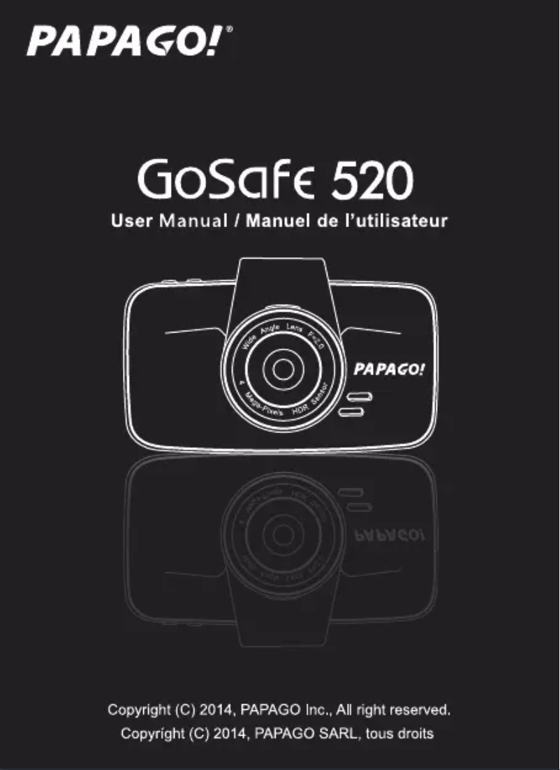 Page n°1 - Manuel utilisateur Papago GoSafe 520