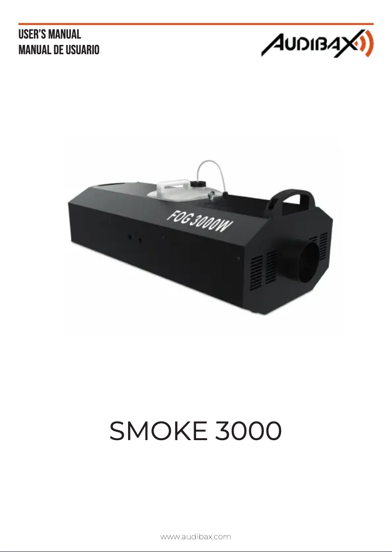 Page 1 de la notice Manuel utilisateur Audibax Smoke 3000