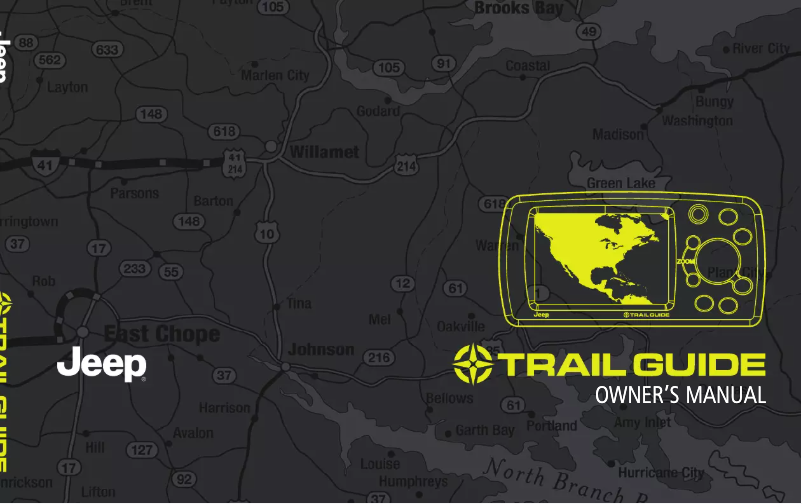 Image de la première page du manuel de l'appareil Trail Guide