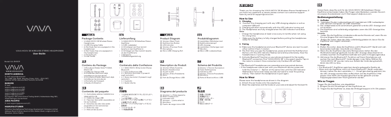 Page n°1 - Manuel utilisateur VAVA Moov 28 VA-BH009