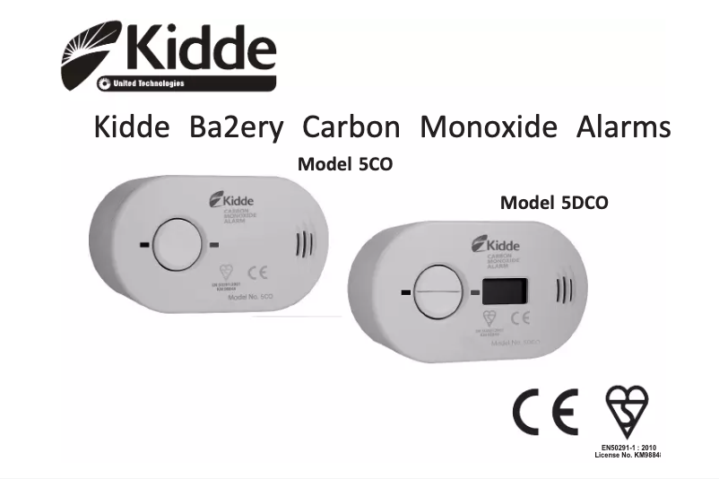 Page n°1 - Manuel utilisateur Kidde 5DCO