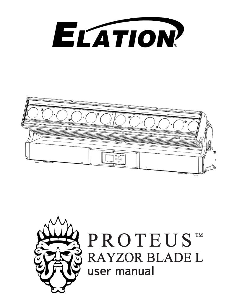 Image de la première page du manuel de l'appareil Proteus Rayzor Blade L