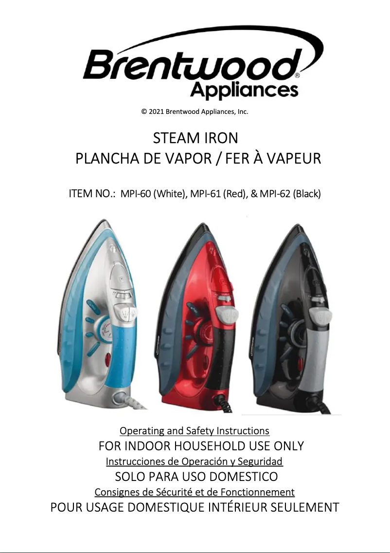 Página 1 del manual Manual de usuario Brentwood MPI-62