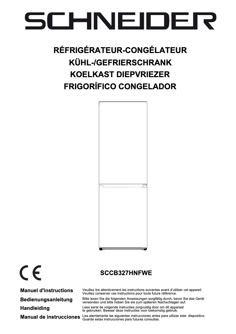 Page 1 de la notice Manuel utilisateur Schneider SCCB327HNFWE