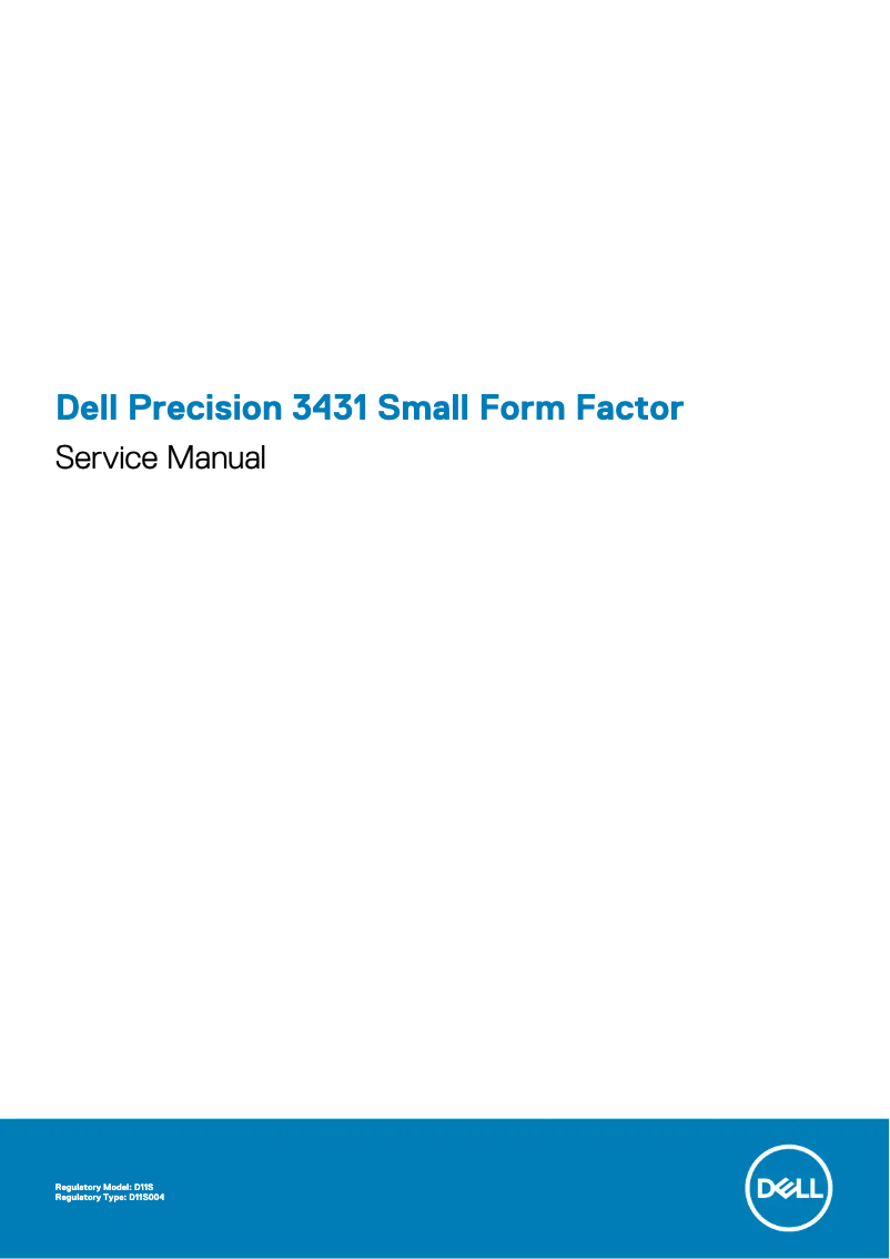 Page n°1 - Manuel utilisateur Dell Precision 3431