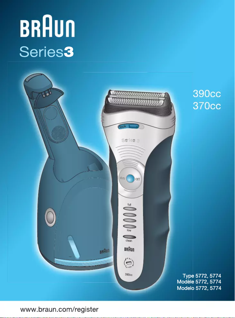 Page 1 de la notice Manuel utilisateur Braun 390cc