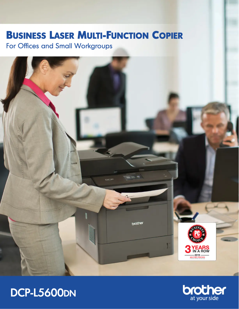 Page 1 de la notice Brochure Brother DCP-L5600DN