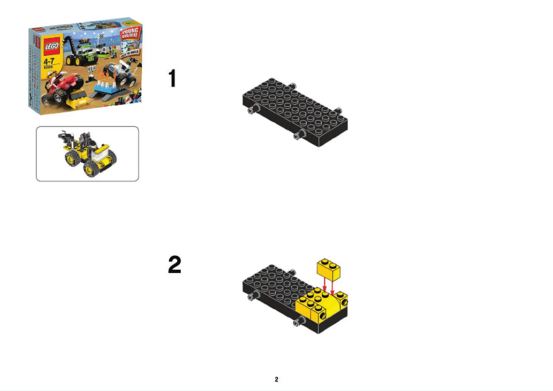 Page n°1 - Manuel utilisateur Lego Classic 10655