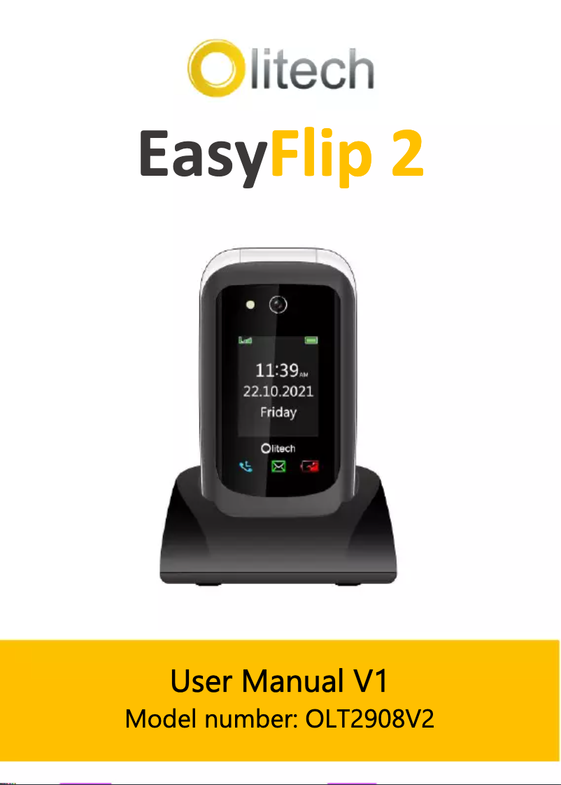 Page 1 de la notice Manuel utilisateur Olitech EasyFlip 2