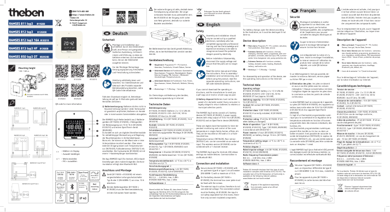 Page n°1 - Manuel utilisateur Theben RAMSES 850 top3 OT