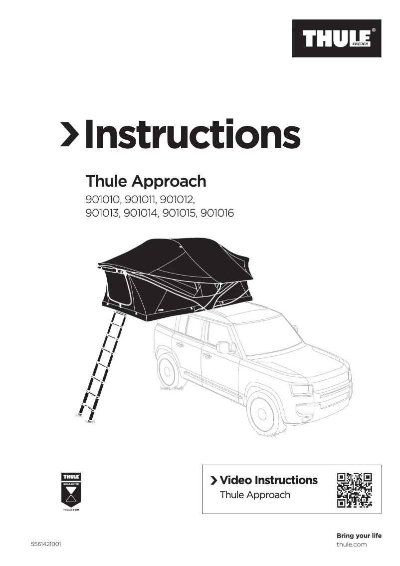 Page 1 de la notice Manuel utilisateur Thule Approach L