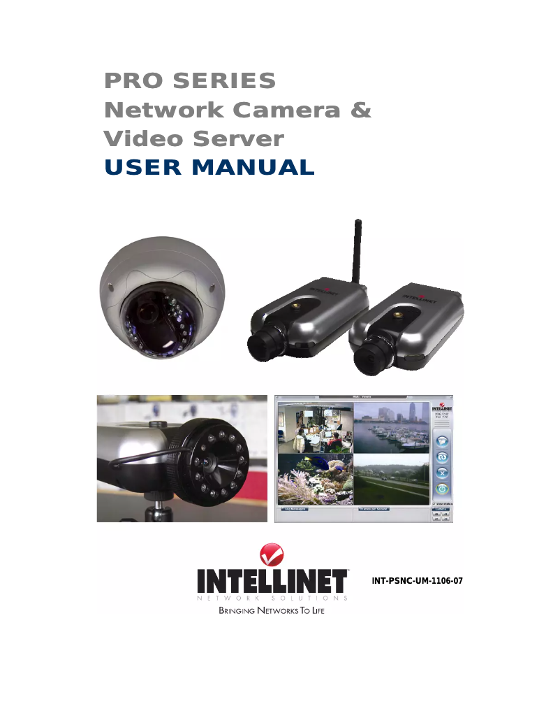 Page 1 de la notice Manuel utilisateur Intellinet Fixed Cameras 503181