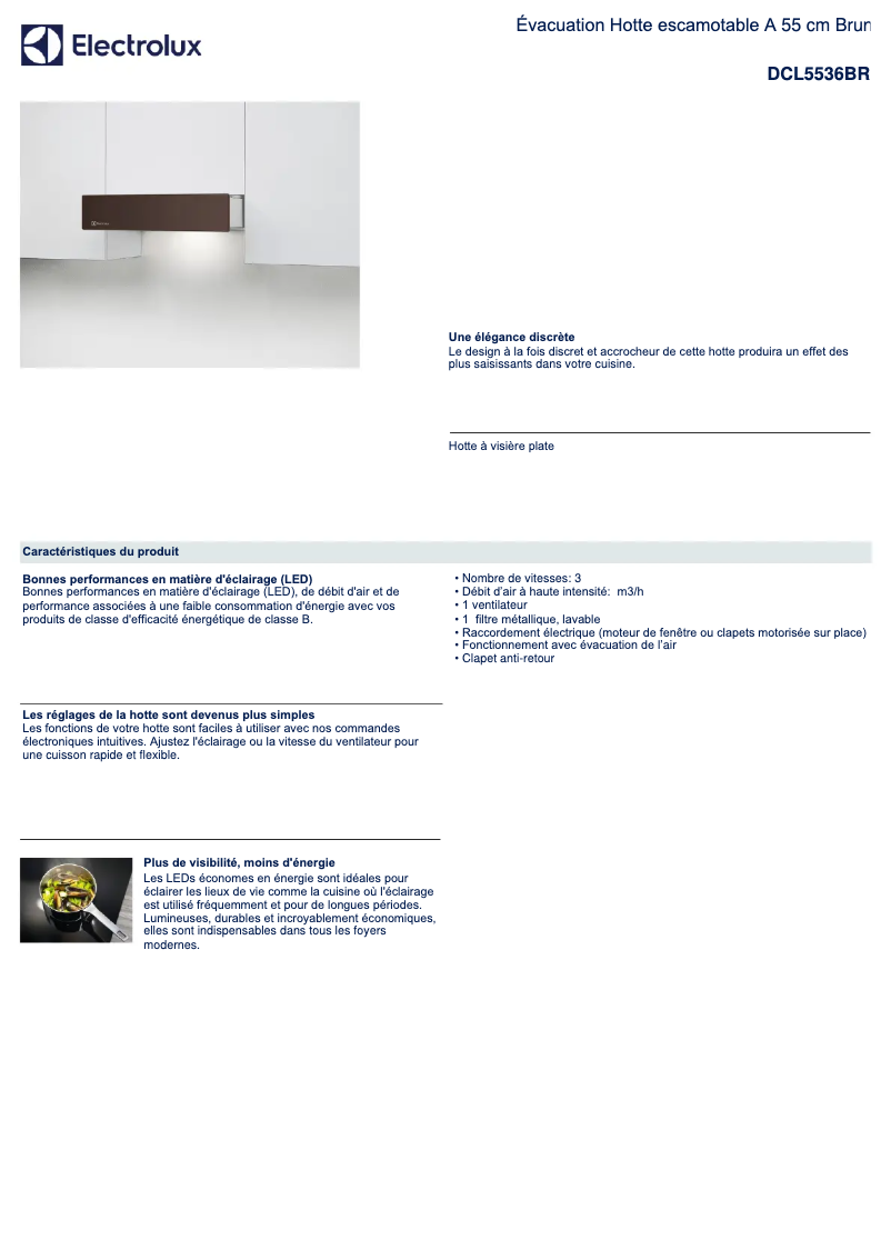 Image de la première page du manuel de l'appareil DCL5536BR