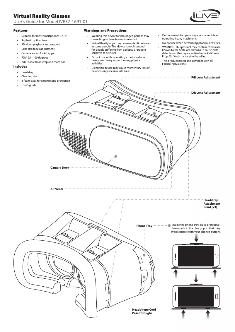 Página 1 del manual Manual de usuario iLive IVR37-1691-01