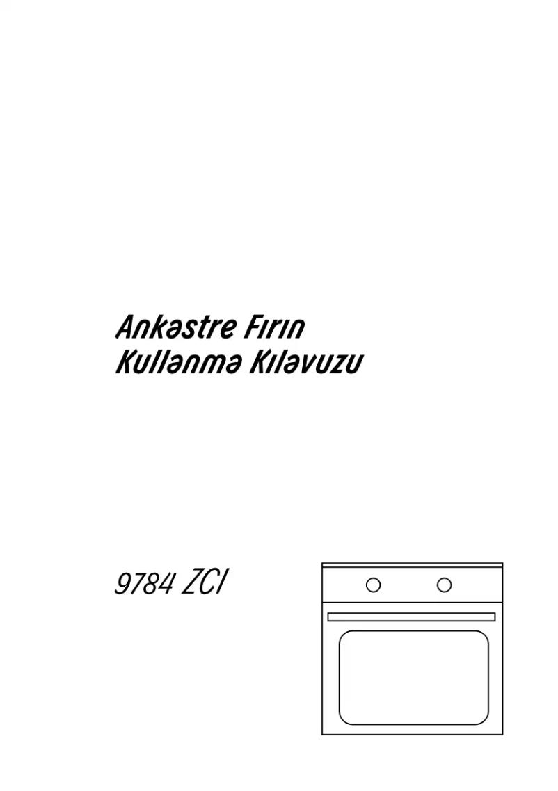 Page 1 de la notice Manuel utilisateur Arçelik 9784 ZCI