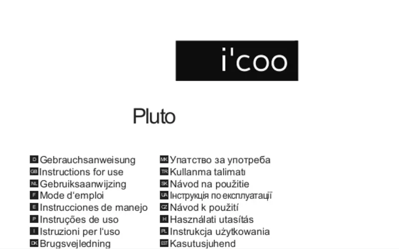 Página 1 del manual Manual de usuario i'coo Pluto