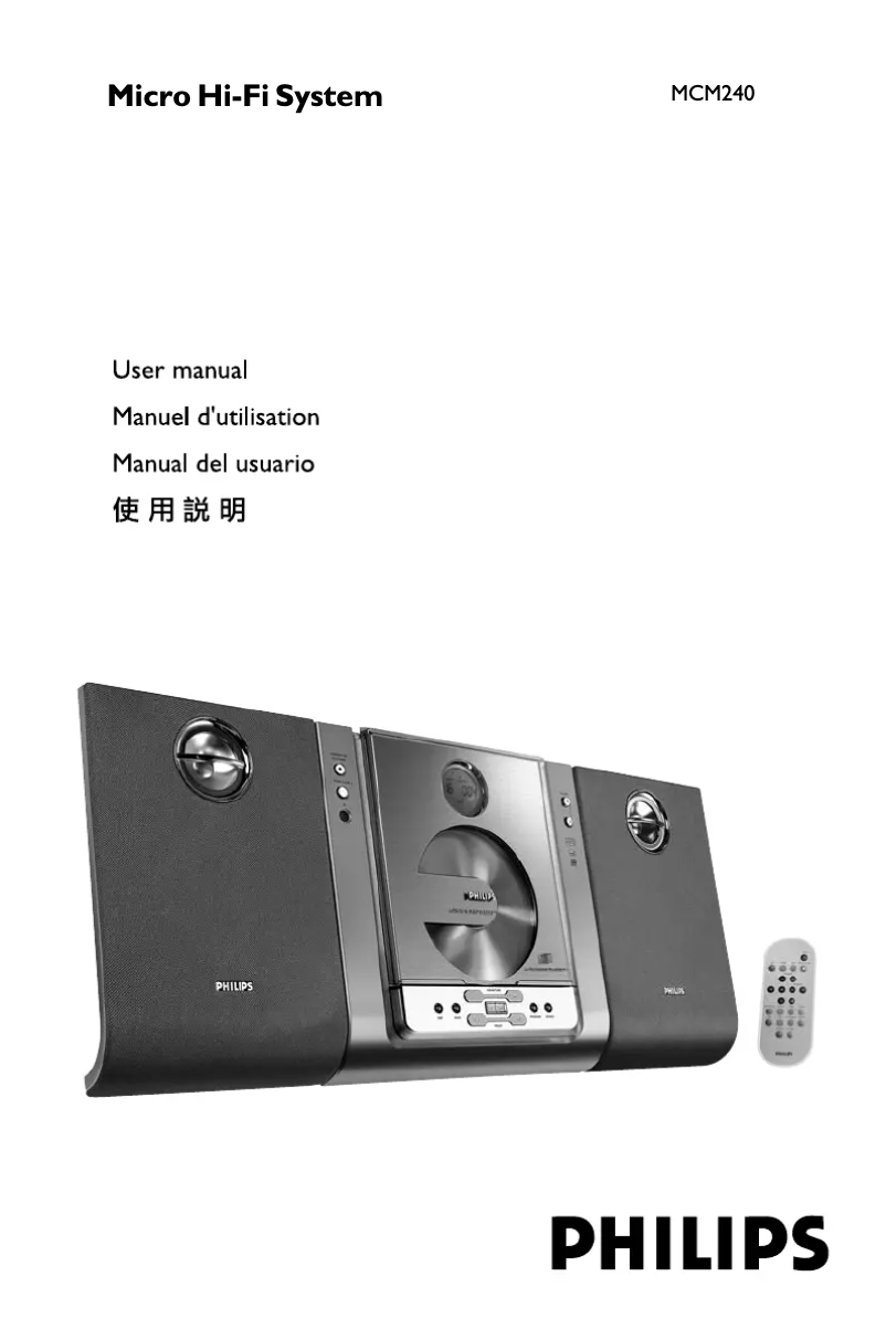 Imagen de la primera página del manual del dispositivo MCM240