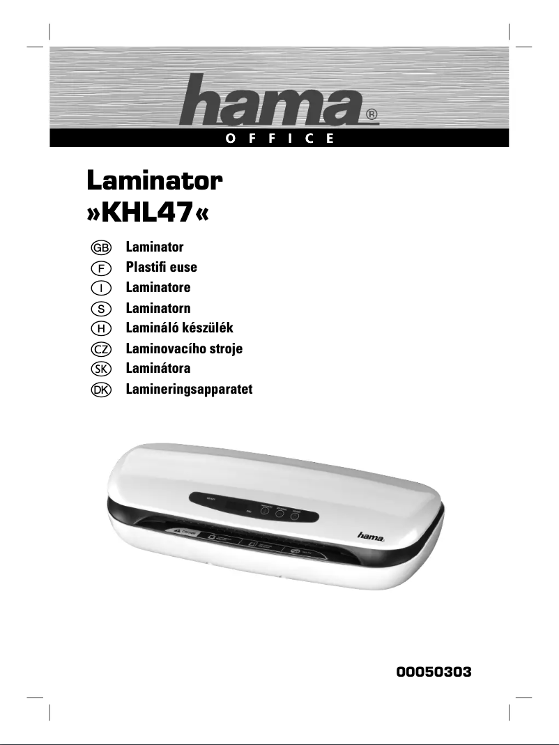 Page n°1 - Manuel utilisateur Hama KHL47