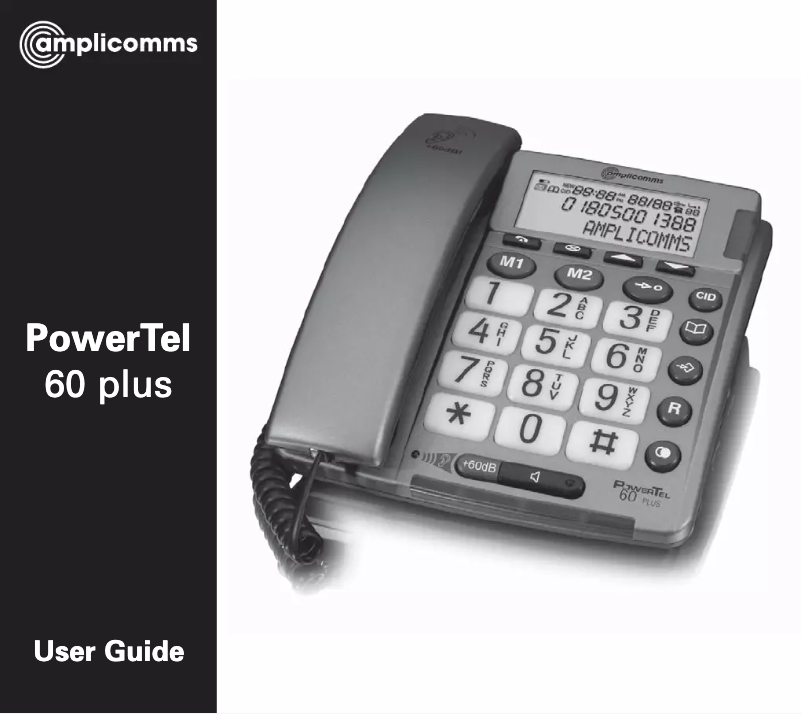 Page 1 of the manual User Manual Amplicom PowerTel 60 Plus