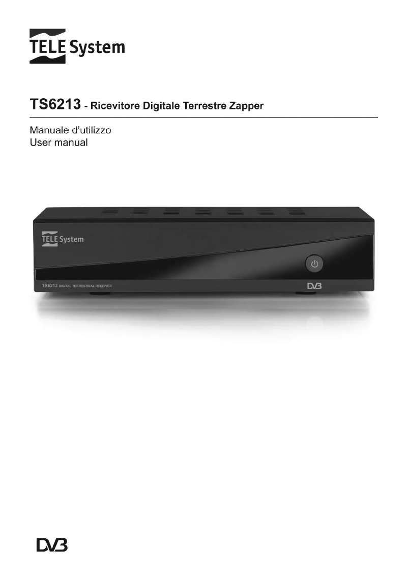 Page n°1 - Manuel utilisateur TELE System TS6213
