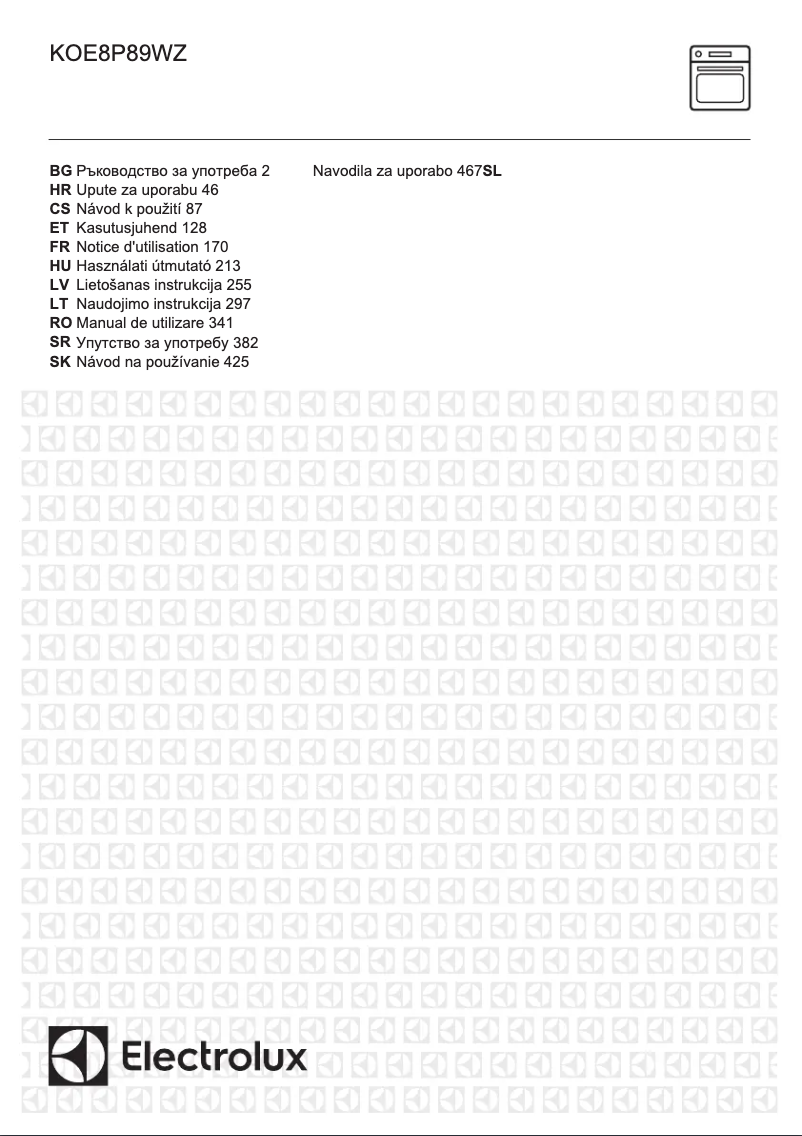 Página 1 del manual Manual de usuario Electrolux KOE8P89WZ