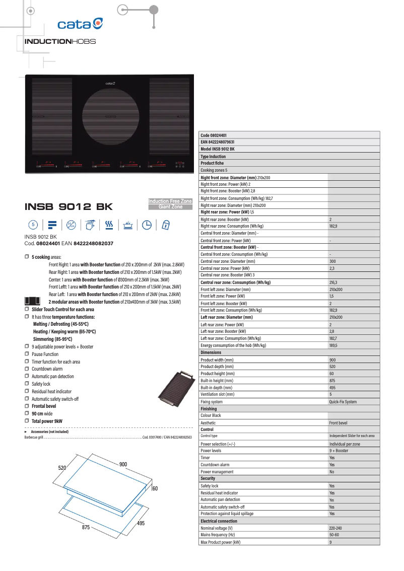 Image de la première page du manuel de l'appareil INSB 6032