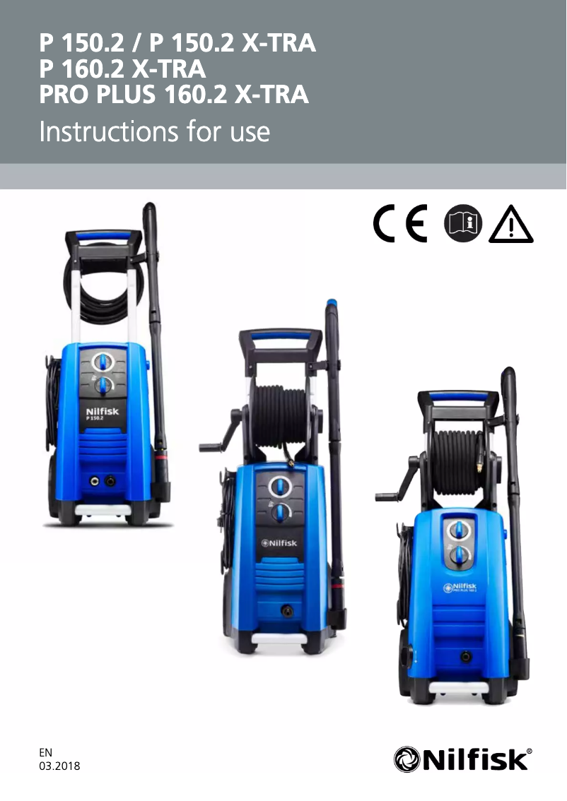Page 1 de la notice Manuel utilisateur Nilfisk P 160.2-12 POWER X-TRA