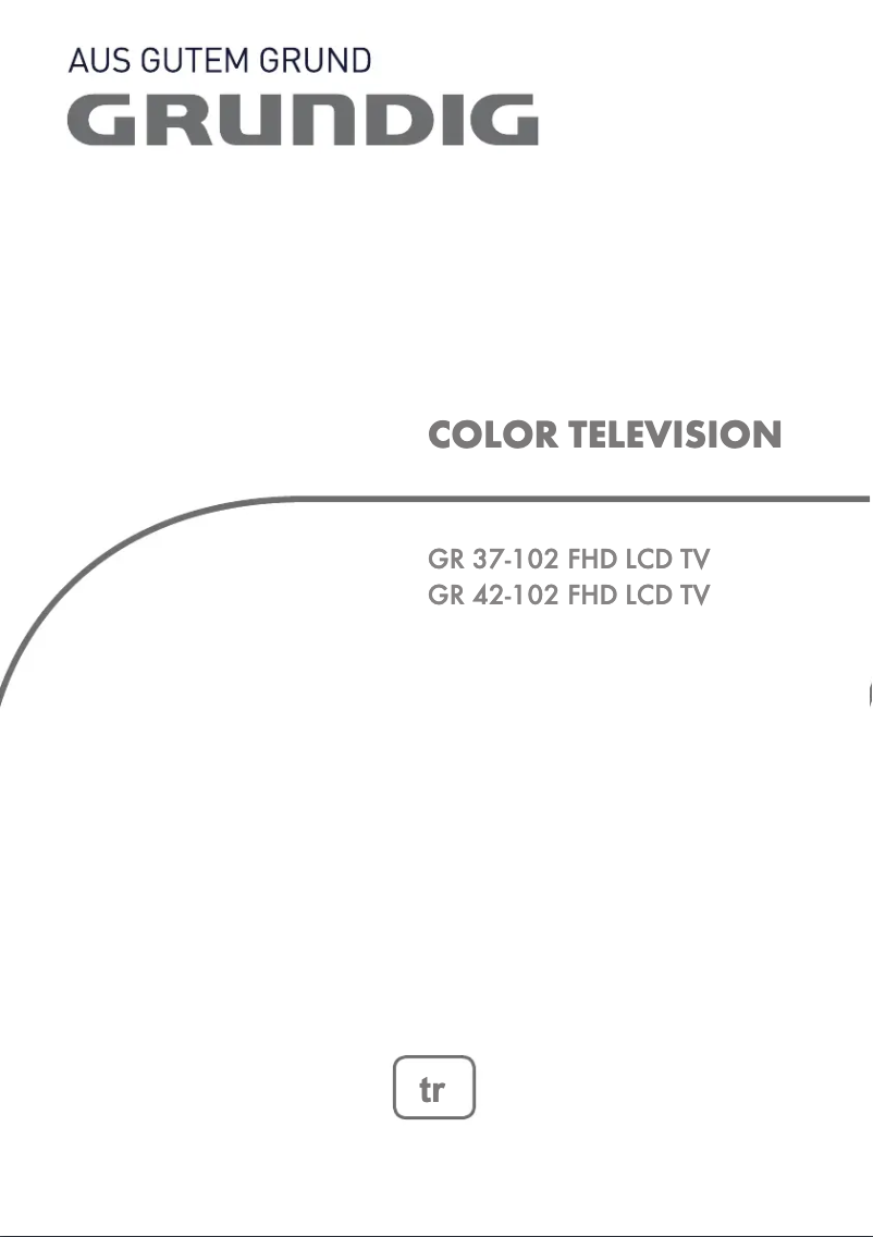 Page 1 de la notice Manuel utilisateur Grundig GR 42-102 FHD