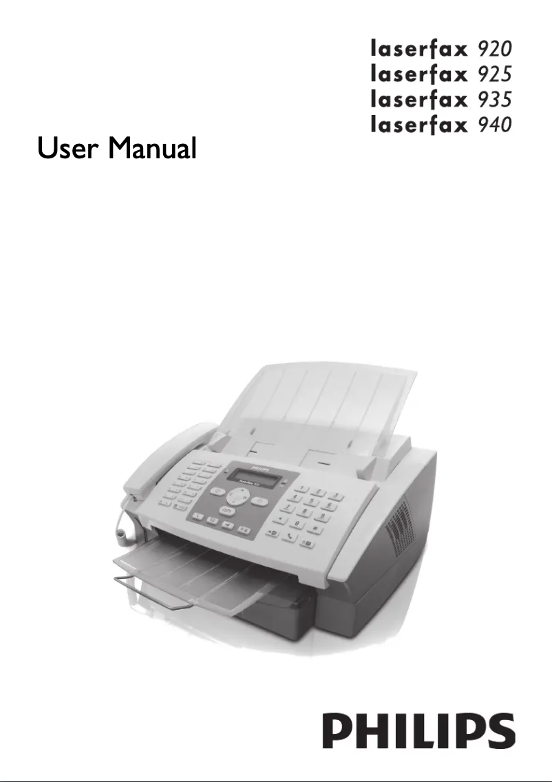 Image de la première page du manuel de l'appareil Laserfax 940