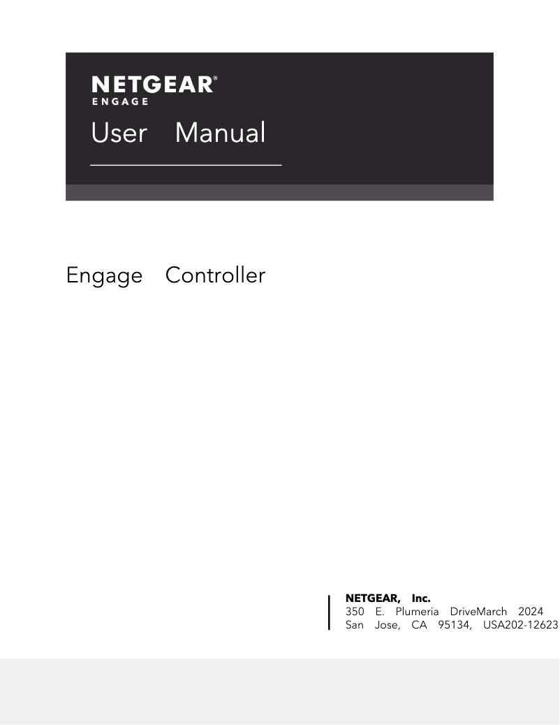 Page n°1 - Manuel utilisateur Netgear Engage Controller