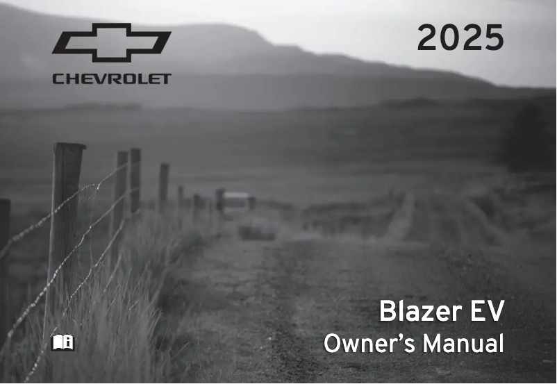 Image de la première page du manuel de l'appareil Blazer EV (2025)