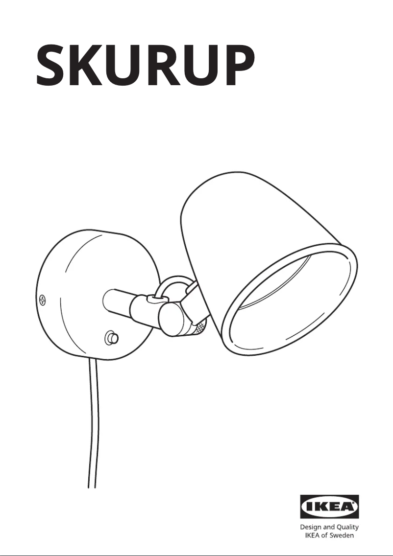 Page 1 de la notice Manuel utilisateur Ikea SKURUP 103.573.82